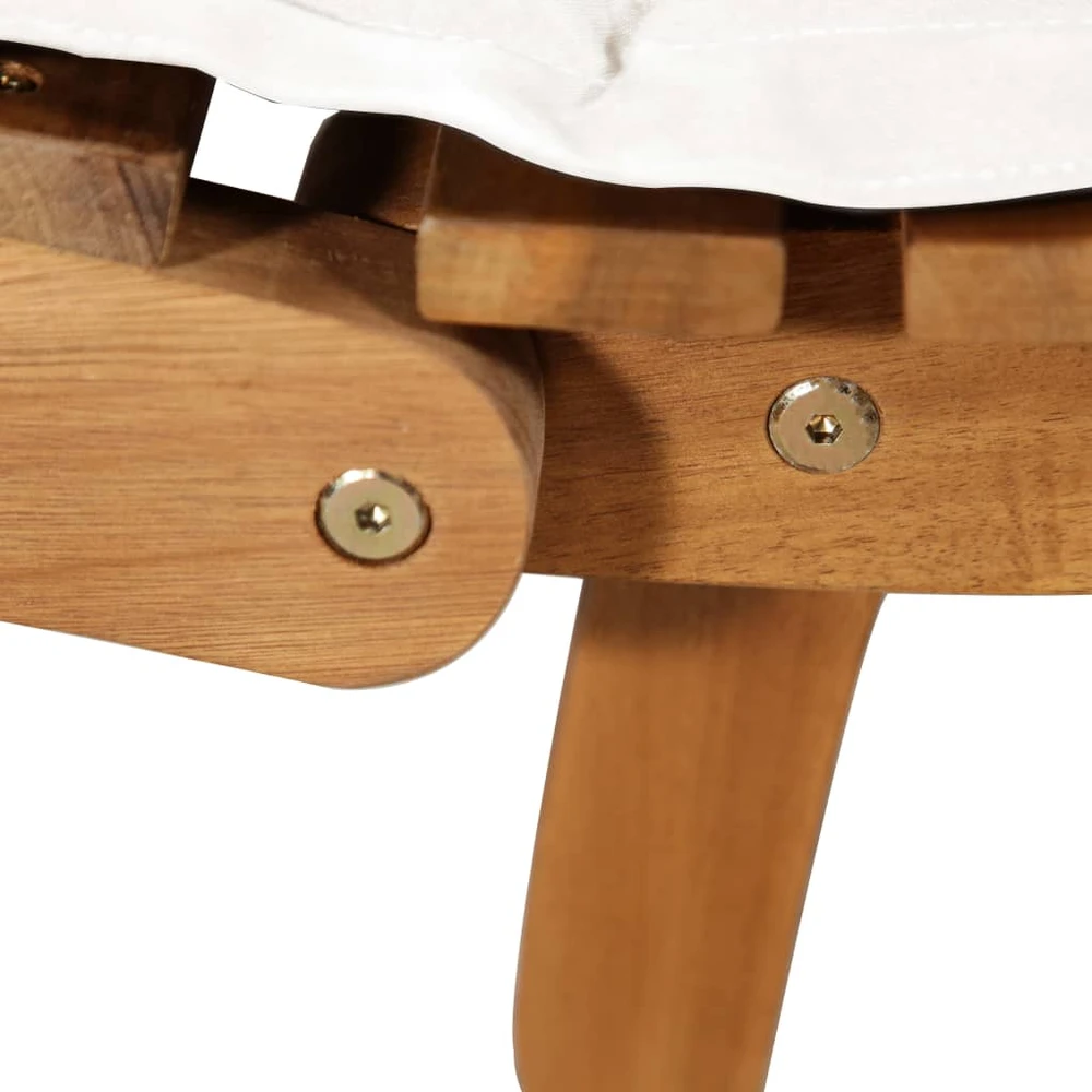 Sofa Saulės gultai su čiužinukais, 2vnt., kreminiai balti, akacija
