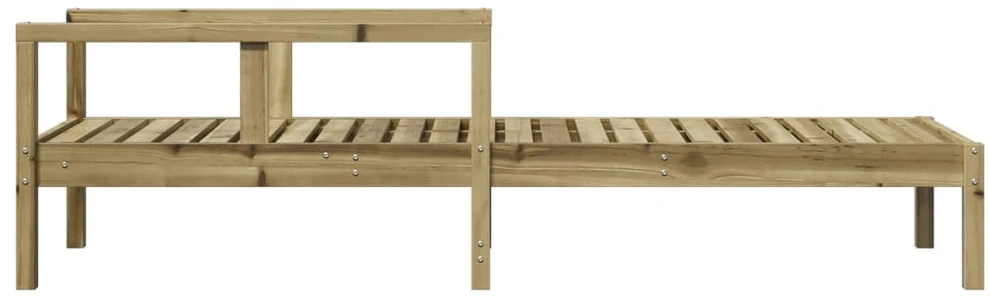 Saulės gultas, 199,5x62x55cm, impregnuota pušies mediena