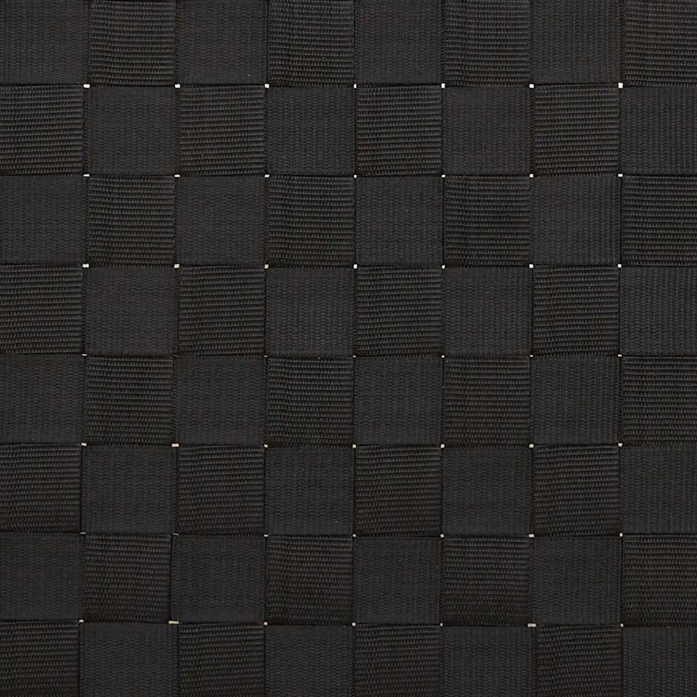 Saulės gultas su juodu austu tinkleliu, 55x200x30cm, bambukas