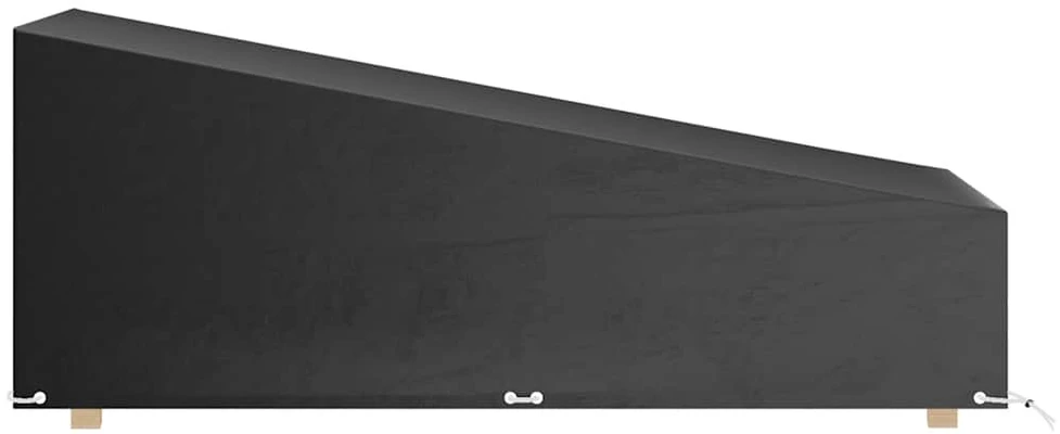 Saulės gultų uždangalai, 2vnt., 200x65x35/60cm, polietilenas