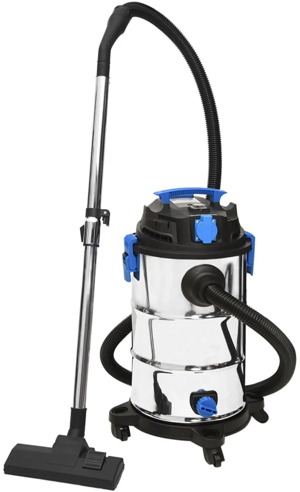 Sauso ir šlapio valymo dulkių siurblys, sidabrinis, 1200W, 30l