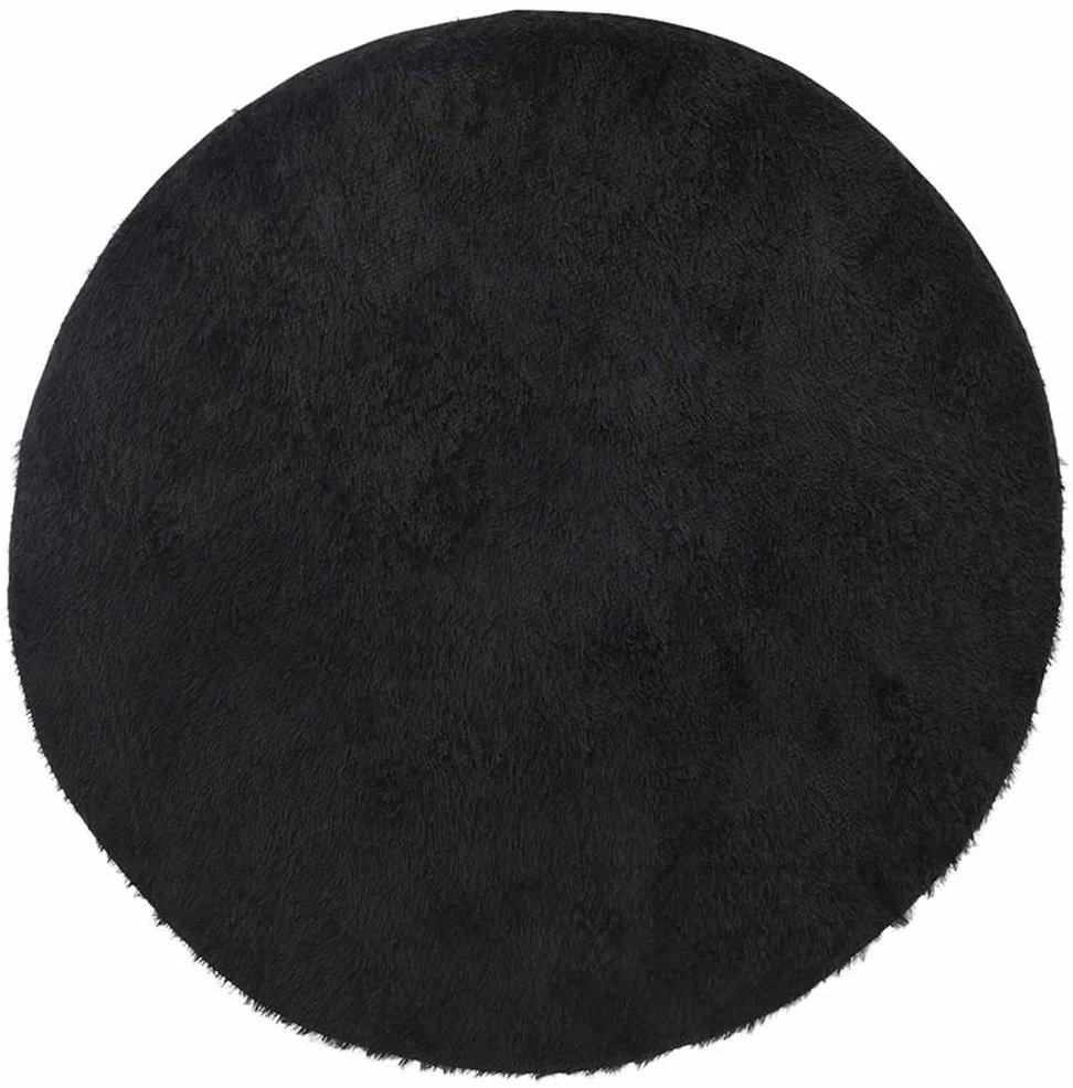 Mexen Shaggy tipo kilimas, NAVARRA, 120x120 cm, juodos, poliesteris