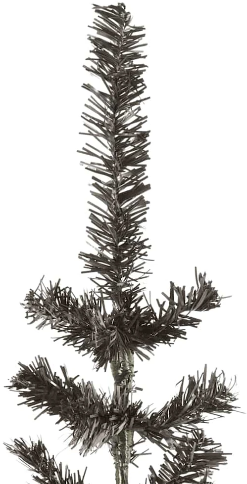 Siaura Kalėdų eglutė, juodos spalvos, 240cm