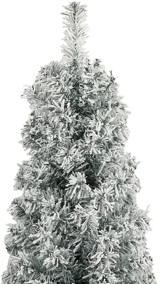 Siaura Kalėdų eglutė su stovu ir sniegu, 300cm, PVC