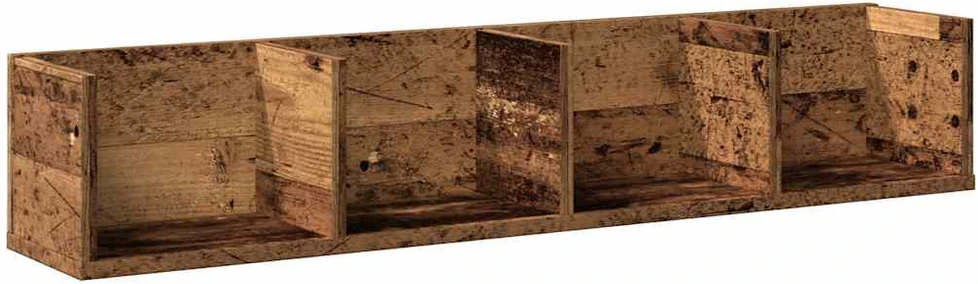 Sieninė CD lentyna, medienos, 100x18x18cm, apdirbta mediena