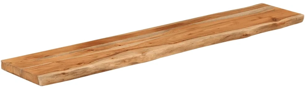 Sieninė lentyna, 90x20x3,8cm, akacijos masyvas, su gyvu kraštu