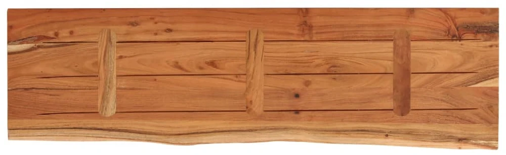Sieninė lentyna, 90x30x2,5cm, akacijos masyvas, su gyvu kraštu