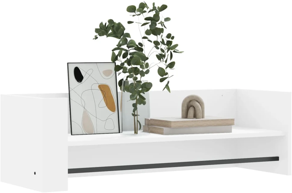 Sieninė lentyna, baltos spalvos, 100x35x30,5cm, MDP