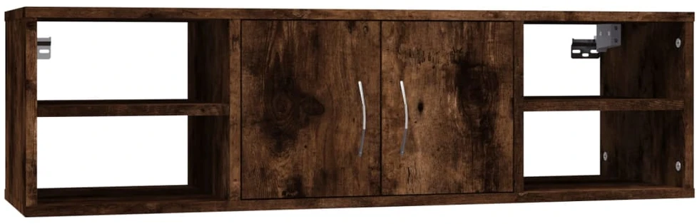 Sieninė lentyna, dūminio ąžuolo, 102x30x29cm, apdirbta mediena