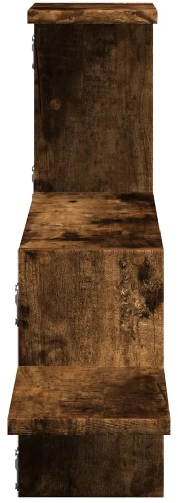Sieninė lentyna, dūminio ąžuolo, 104x15x49cm, apdirbta mediena