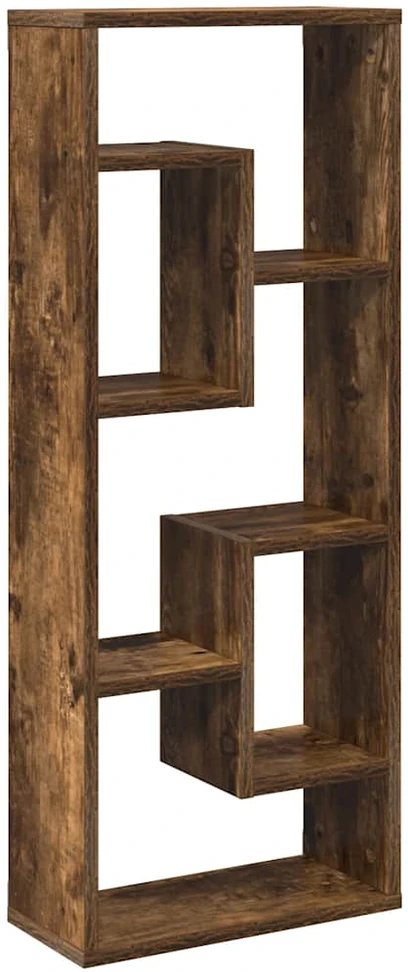 Sieninė lentyna, dūminio ąžuolo, 36x16x90cm, apdirbta mediena