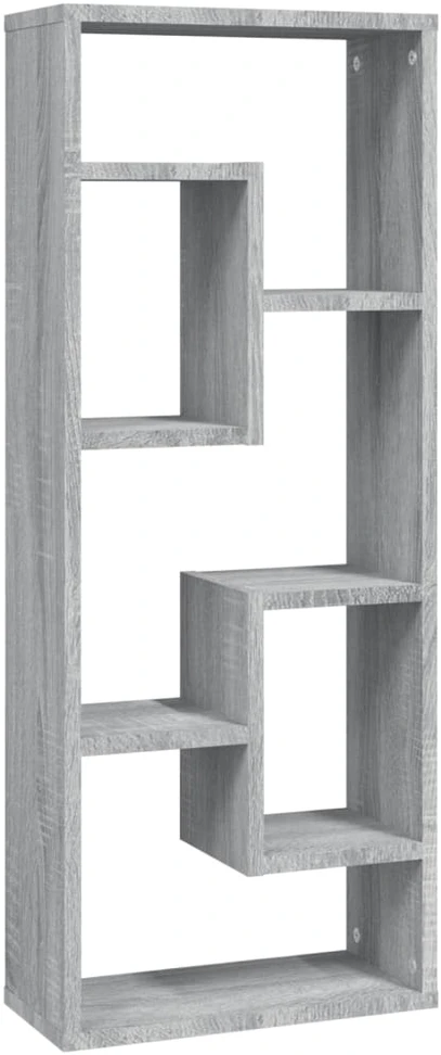 Sieninė lentyna, pilka ąžuolo, 36x16x90cm, apdirbta mediena