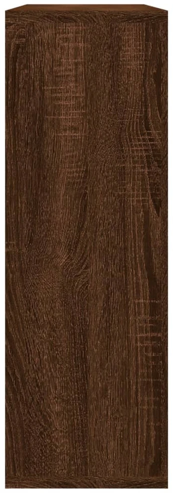 Sieninė lentyna, ruda ąžuolo, 104x20x58,5cm, apdirbta mediena