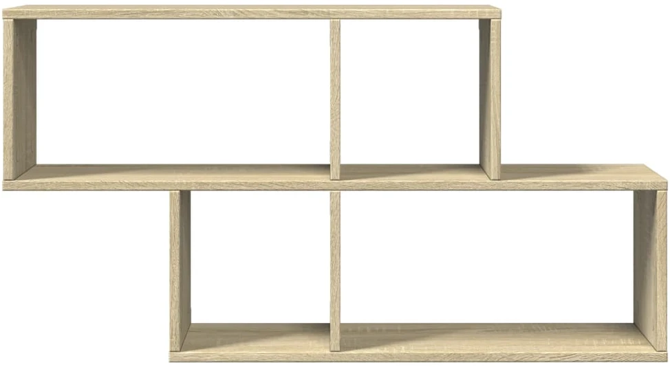 Sieninė lentyna, sonoma ąžuolo, 100x20x53cm, apdirbta mediena