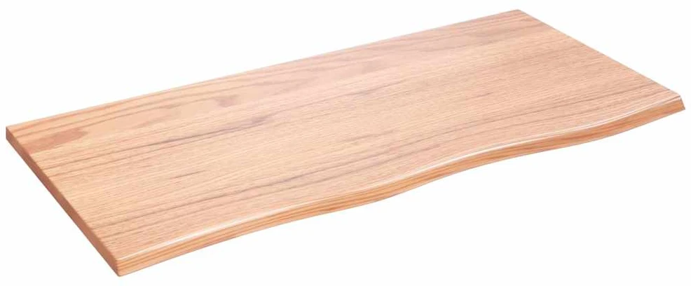 Sieninė lentyna, šviesiai ruda, 100x50x2cm, ąžuolo masyvas