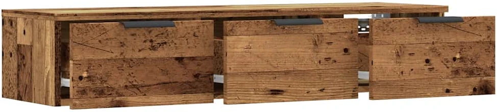 Sieninė Spinta Old Wood 102x30x20 cm Inžinierinė mediena
