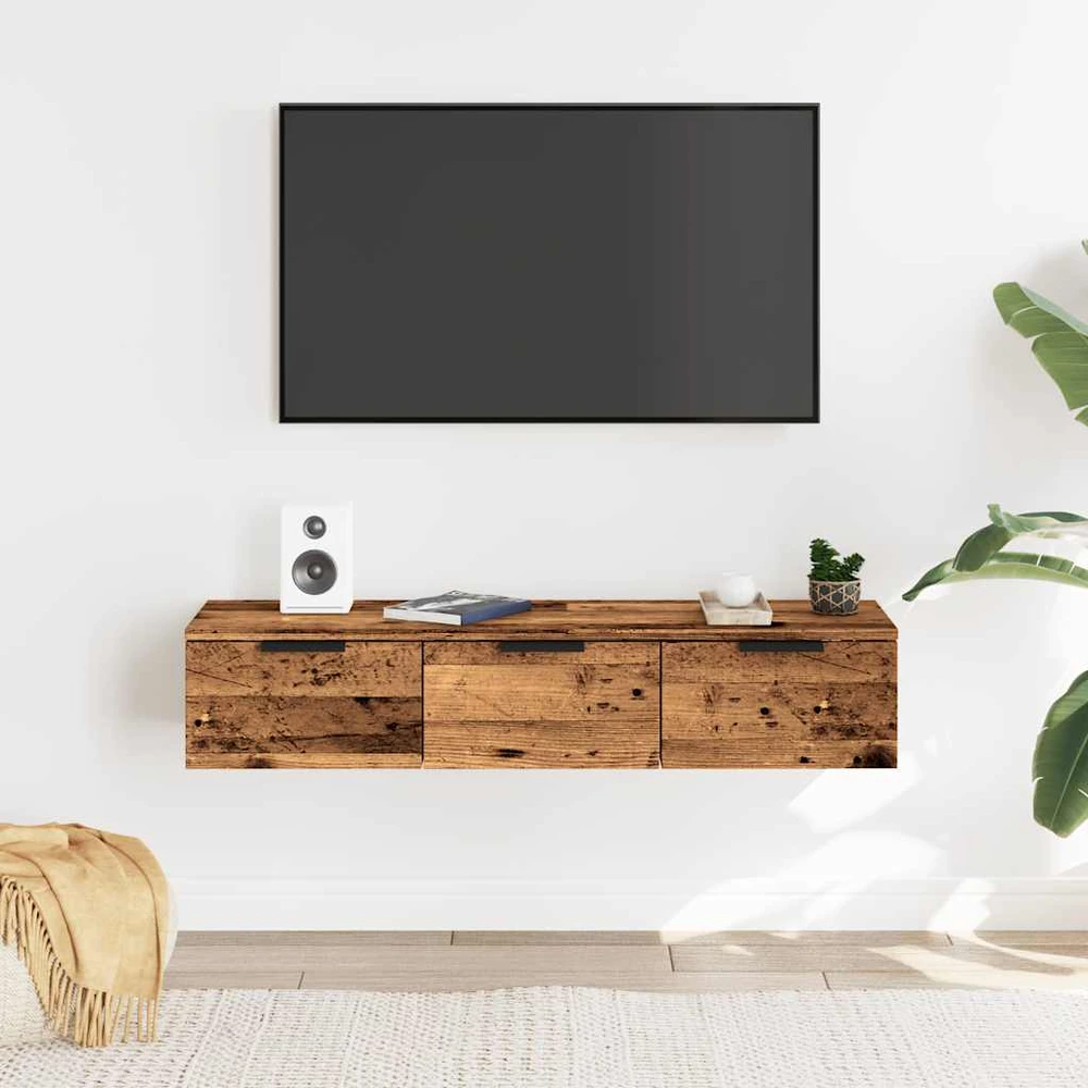Sieninė Spinta Old Wood 102x30x20 cm Inžinierinė mediena