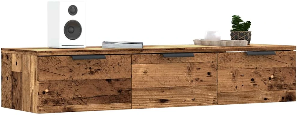 Sieninė Spinta Old Wood 102x30x20 cm Inžinierinė mediena