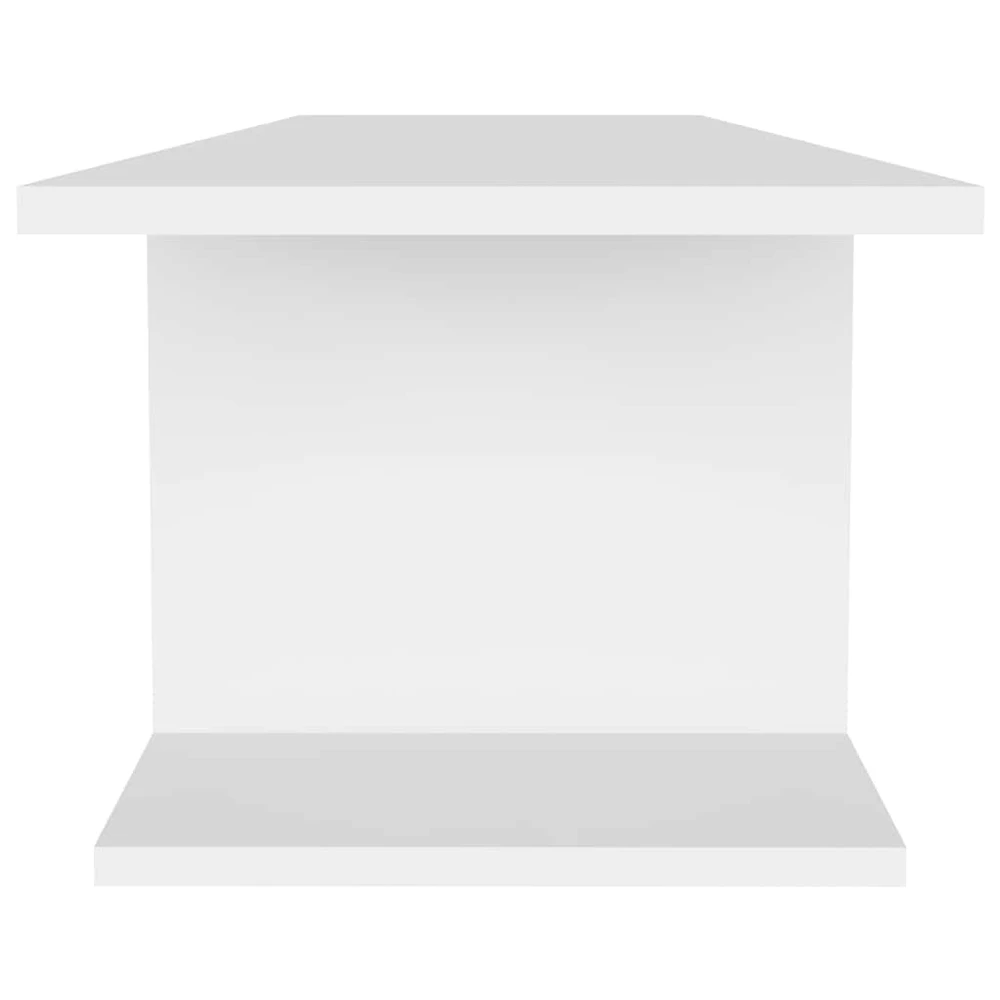 TV staliukas Sieninė televizoriaus spintelė, balta, 103x30x26,5cm