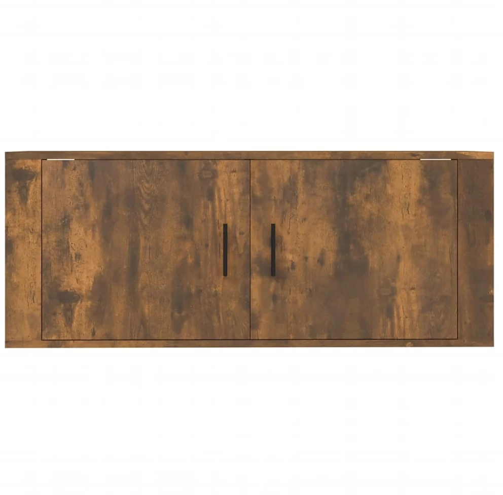 TV staliukas Sieninė televizoriaus spintelė, dūminio ąžuolo, 100x34,5x40cm