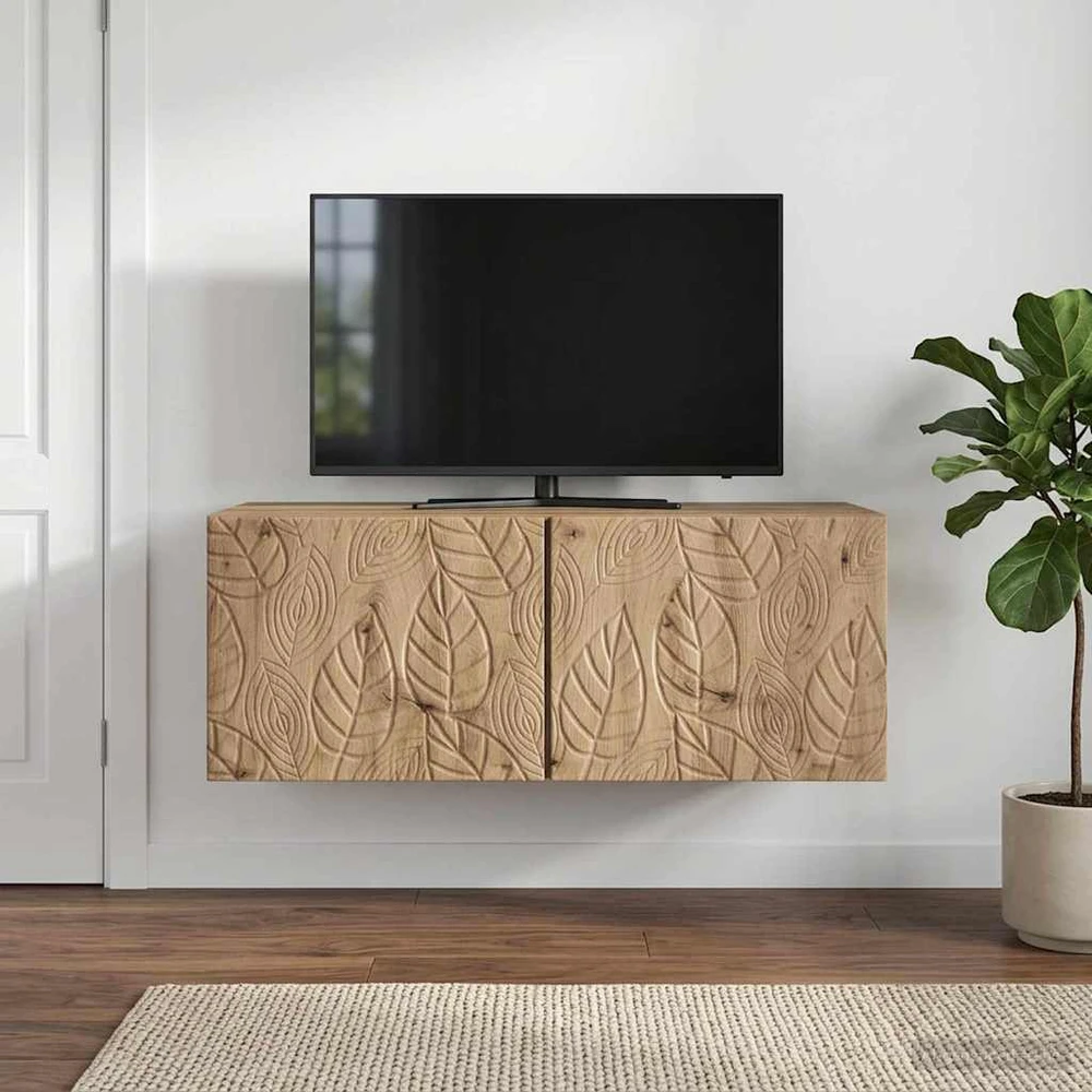 TV staliukas Sieninė TV spintelė 59,5 x 31 cm Artisano ąžuolo
