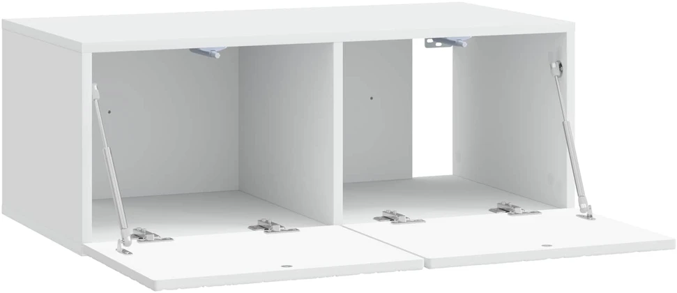 TV staliukas Sieninė TV spintelė 59,5 x 31 cm Balta Apdirbta mediena