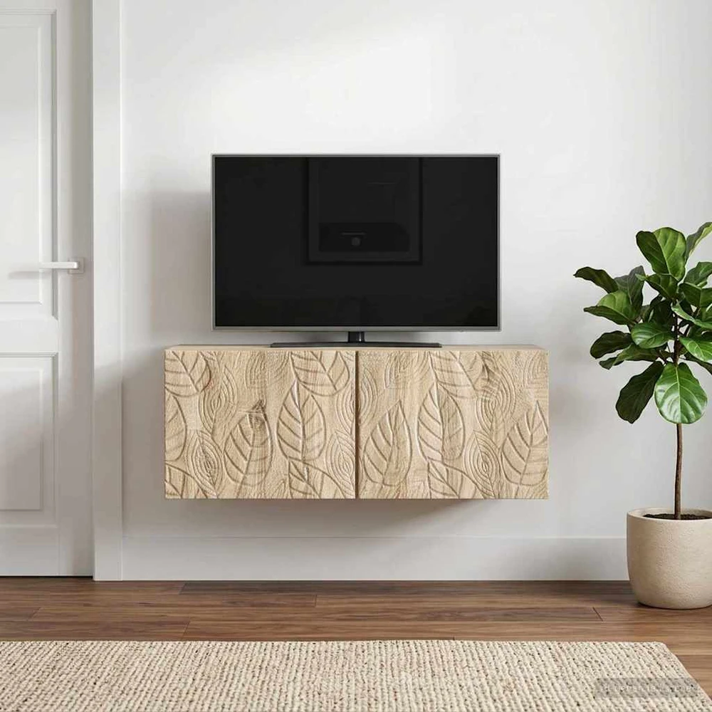 Sieninė TV spintelė 59,5 x 31 cm Sonoma ąžuolas