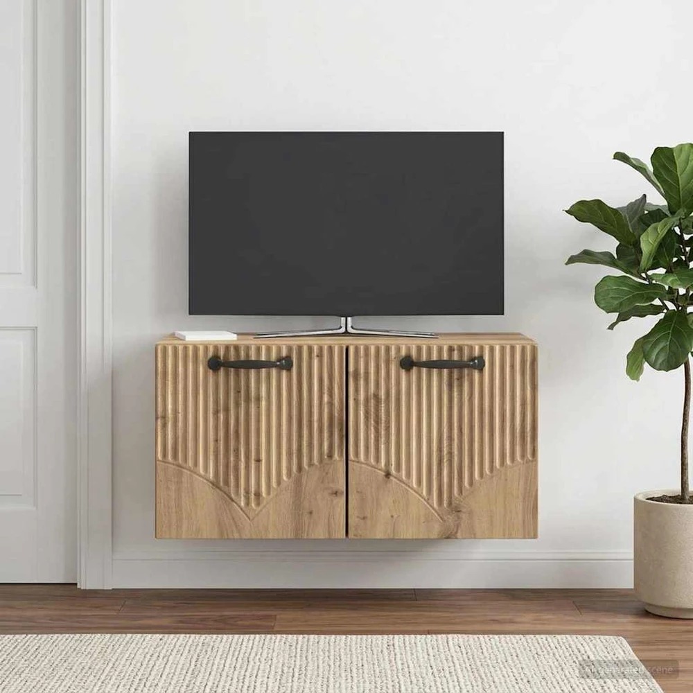 TV staliukas Sieninė TV spintelė 59,5 x 31 x 30 cm Artisano ąžuolo