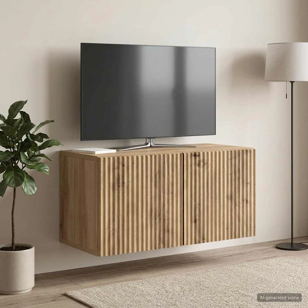 TV staliukas Sieninė TV spintelė 59,5 x 31 x 30 cm Artisano ąžuolo