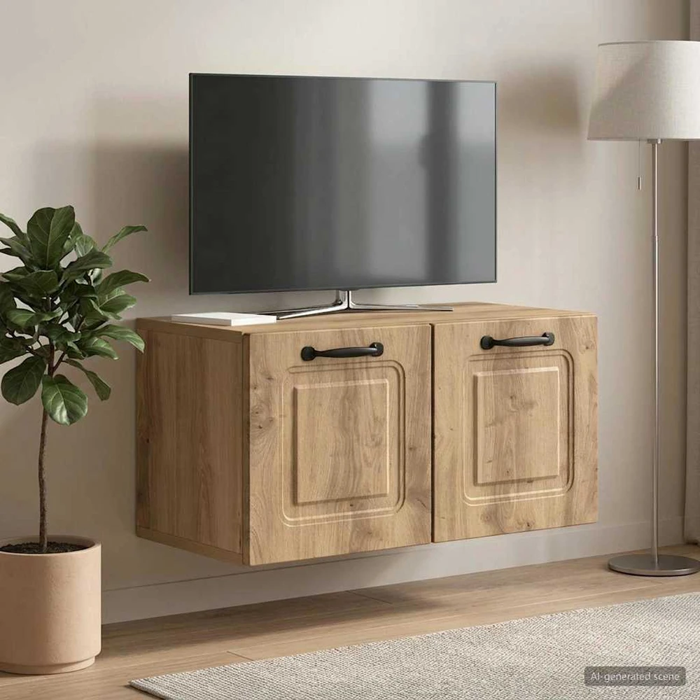 TV staliukas Sieninė TV spintelė 59,5 x 31 x 30 cm Artisano ąžuolo