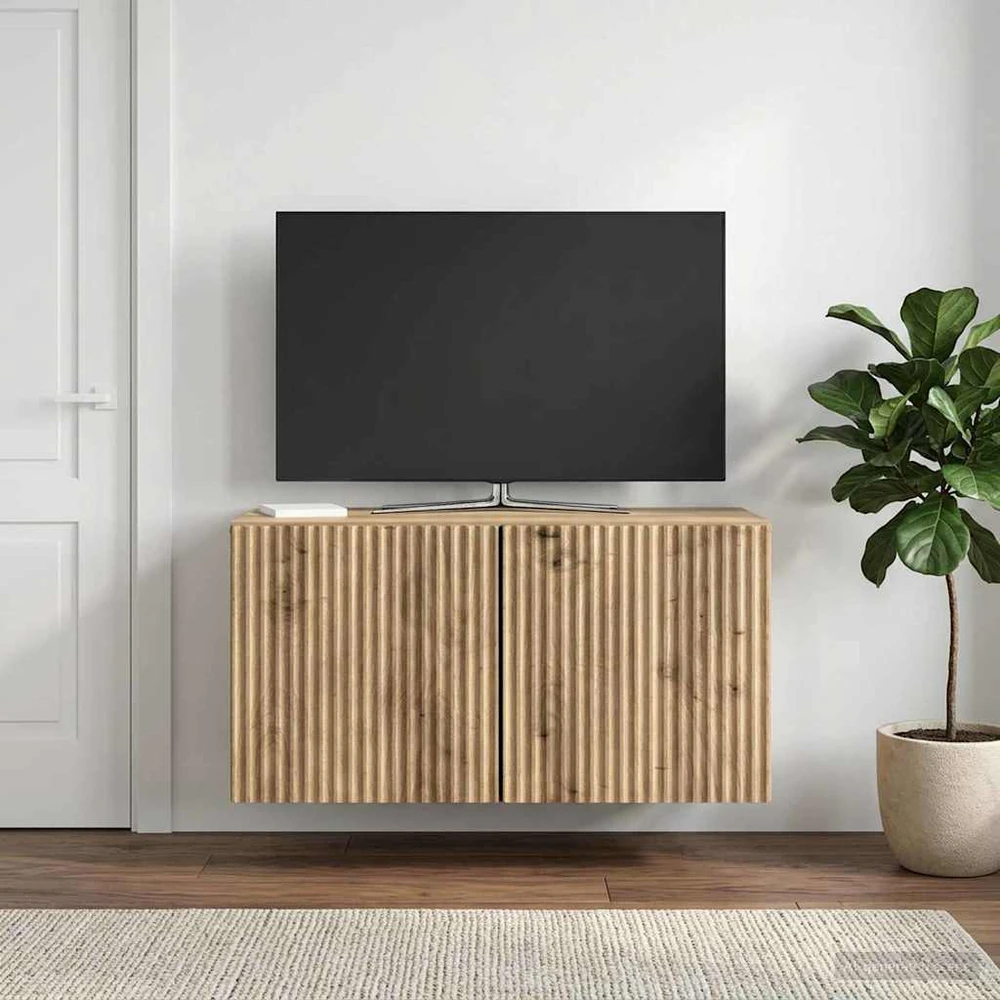 TV staliukas Sieninė TV spintelė 59,5 x 31 x 30 cm Artisano ąžuolo