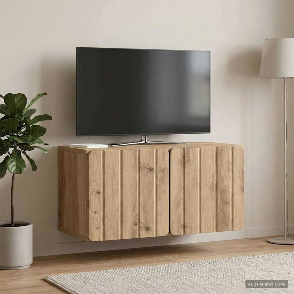 TV staliukas Sieninė TV spintelė 59,5 x 31 x 30 cm Artisano ąžuolo
