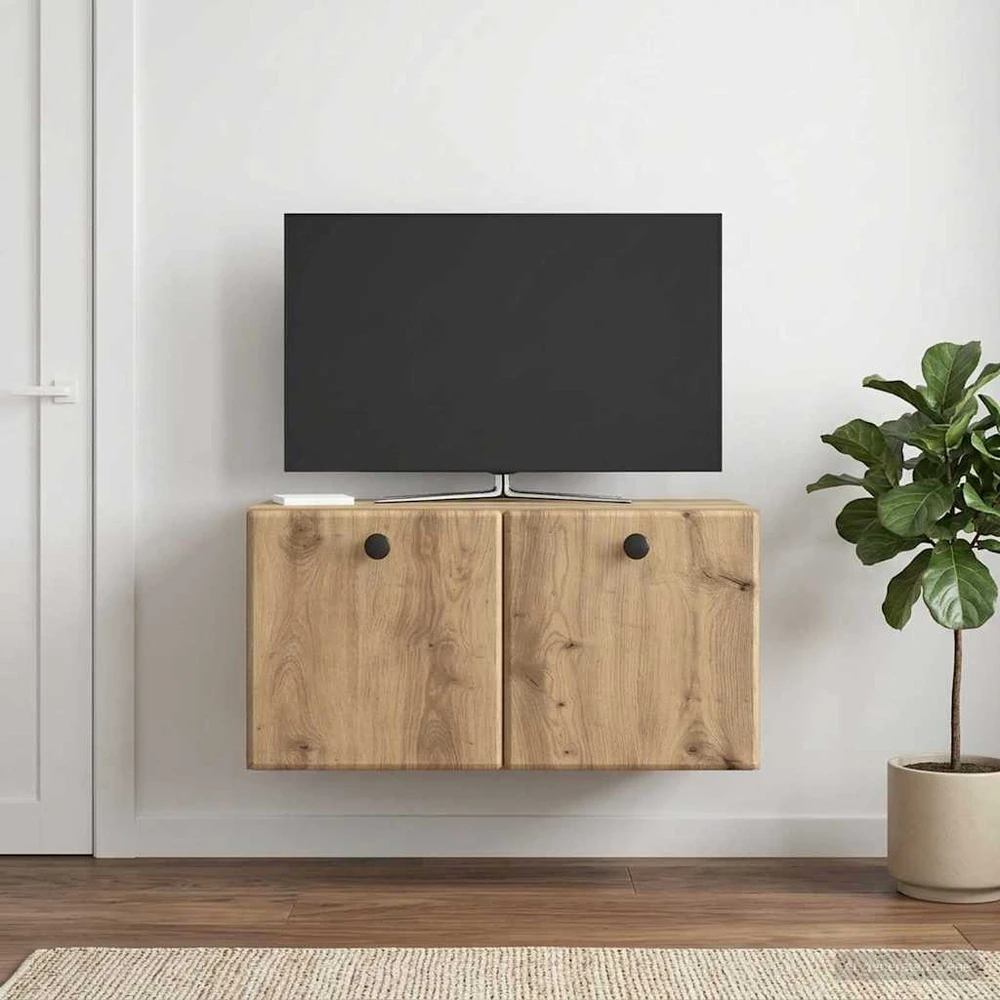TV staliukas Sieninė TV spintelė 59,5 x 31 x 30 cm Artisano ąžuolo