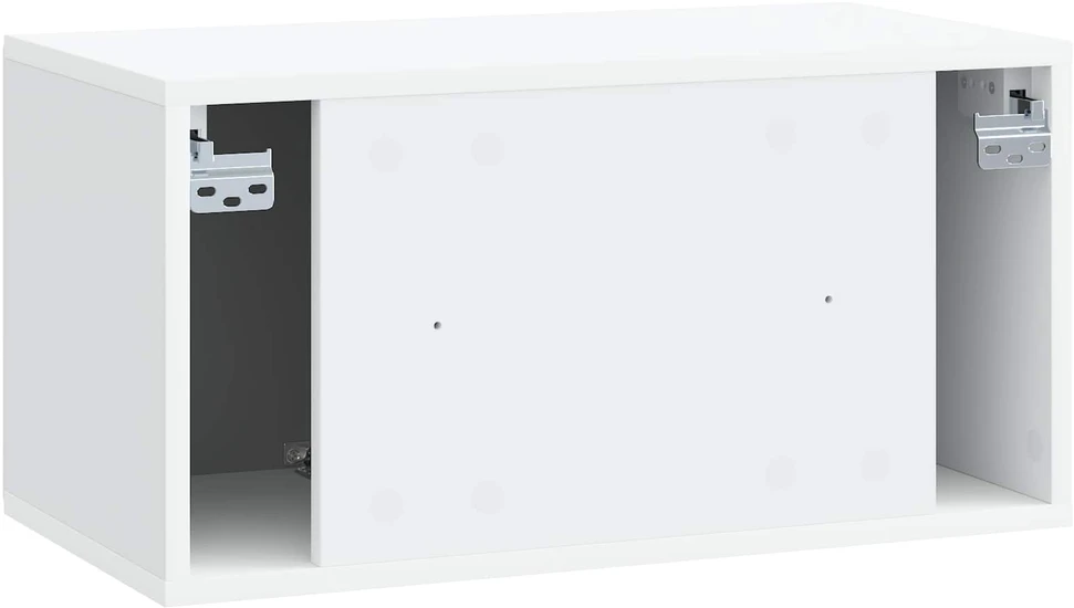 TV staliukas Sieninė TV spintelė 59,5 x 31 x 30 cm Balta Apdirbta mediena