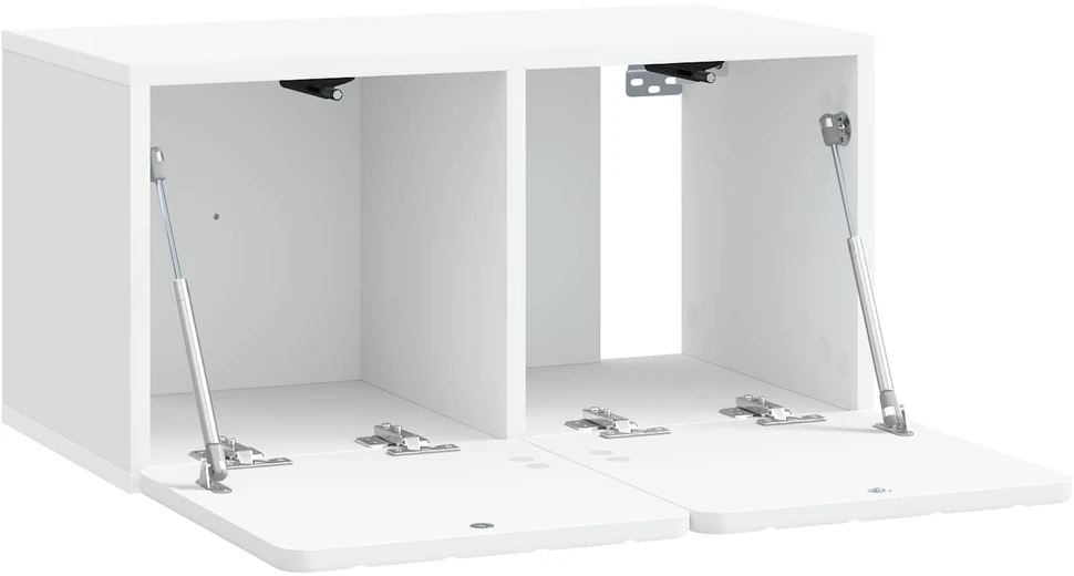 TV staliukas Sieninė TV spintelė 59,5 x 31 x 30 cm Balta Apdirbta mediena
