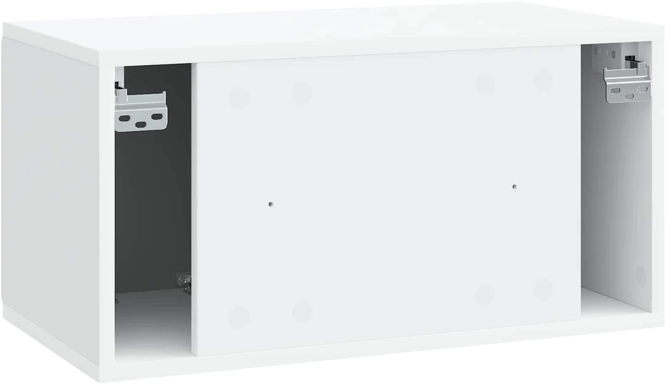 TV staliukas Sieninė TV spintelė 59,5 x 31 x 30 cm Balta Apdirbta mediena