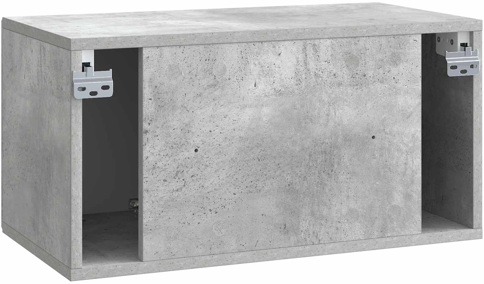 TV staliukas Sieninė TV spintelė 59,5 x 31 x 30 cm Betono pilka