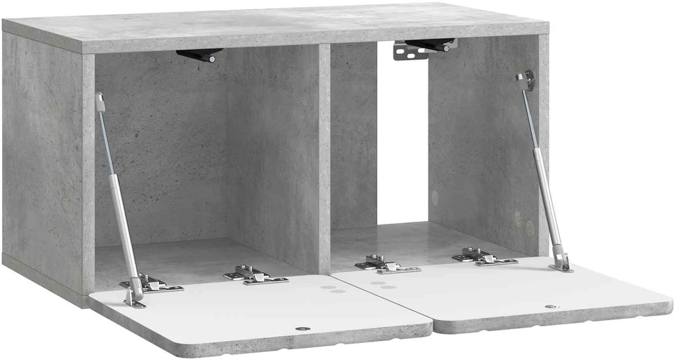 TV staliukas Sieninė TV spintelė 59,5 x 31 x 30 cm Betono pilka