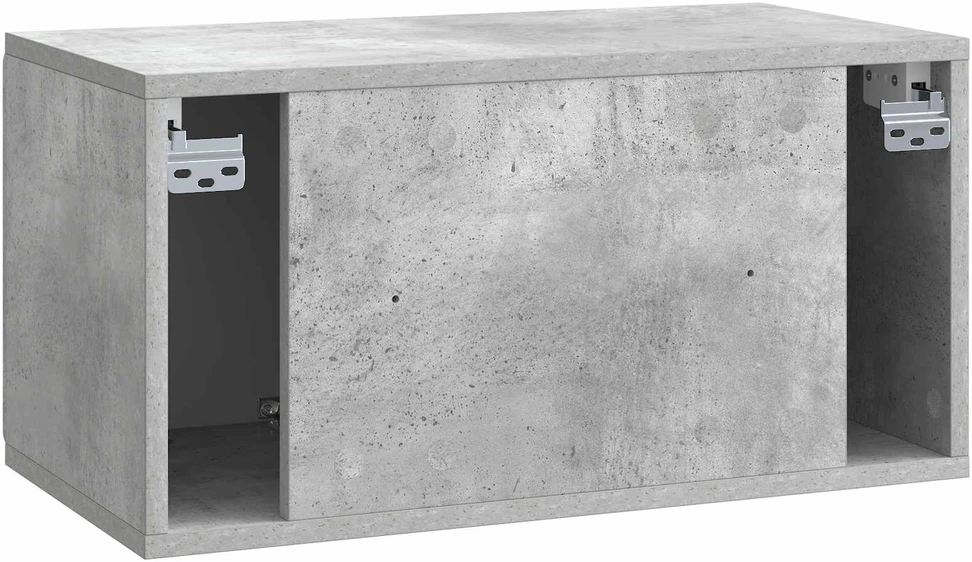 TV staliukas Sieninė TV spintelė 59,5 x 31 x 30 cm Betono pilka