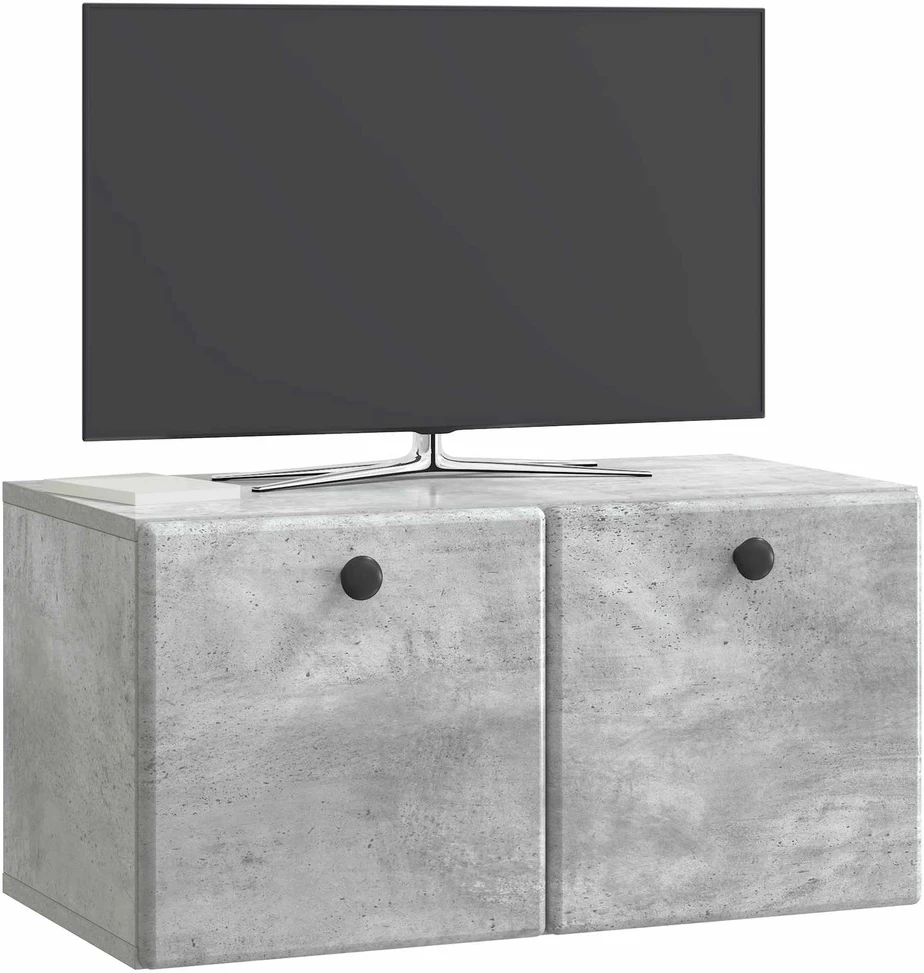 TV staliukas Sieninė TV spintelė 59,5 x 31 x 30 cm Betono pilka
