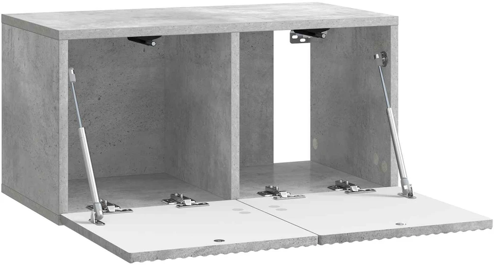 TV staliukas Sieninė TV spintelė 59,5 x 31 x 30 cm Betono pilka