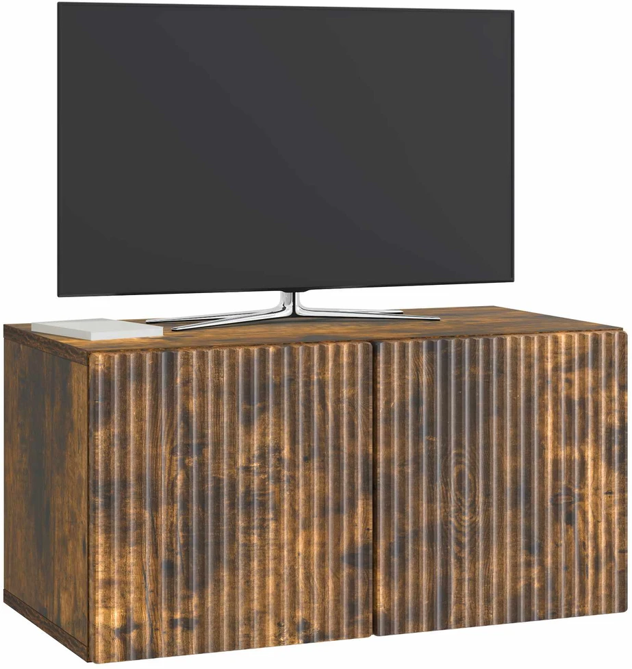 TV staliukas Sieninė TV spintelė 59,5 x 31 x 30 cm Dūminio ąžuolo