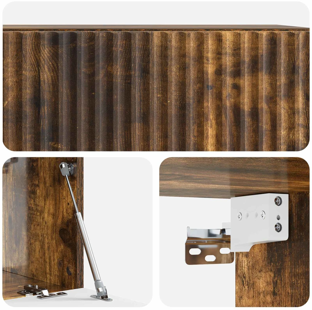 TV staliukas Sieninė TV spintelė 59,5 x 31 x 30 cm Dūminio ąžuolo