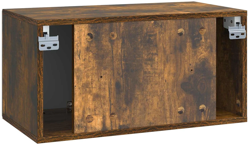 TV staliukas Sieninė TV spintelė 59,5 x 31 x 30 cm Dūminio ąžuolo