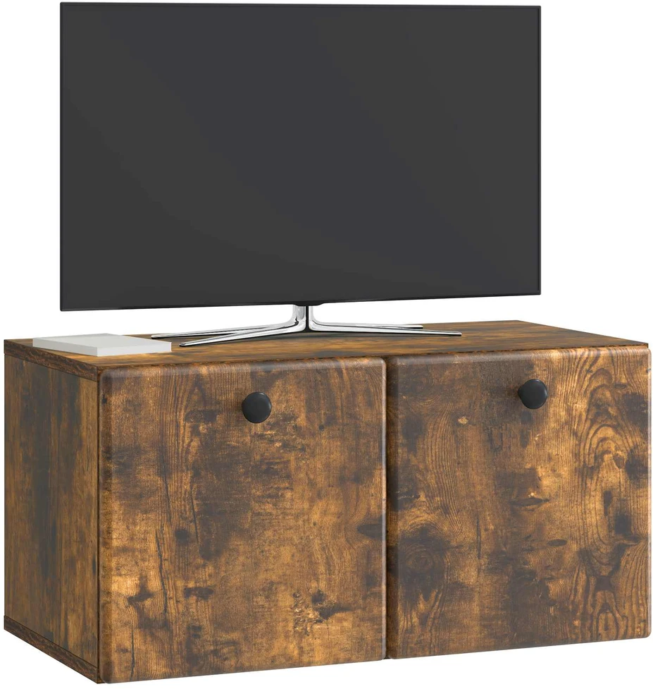 TV staliukas Sieninė TV spintelė 59,5 x 31 x 30 cm Dūminio ąžuolo