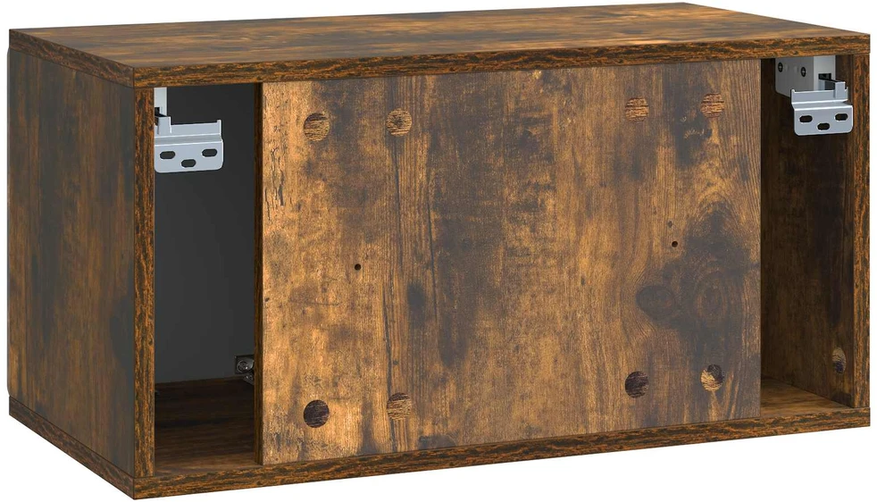 TV staliukas Sieninė TV spintelė 59,5 x 31 x 30 cm Dūminio ąžuolo