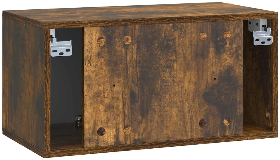 TV staliukas Sieninė TV spintelė 59,5 x 31 x 30 cm Dūminio ąžuolo