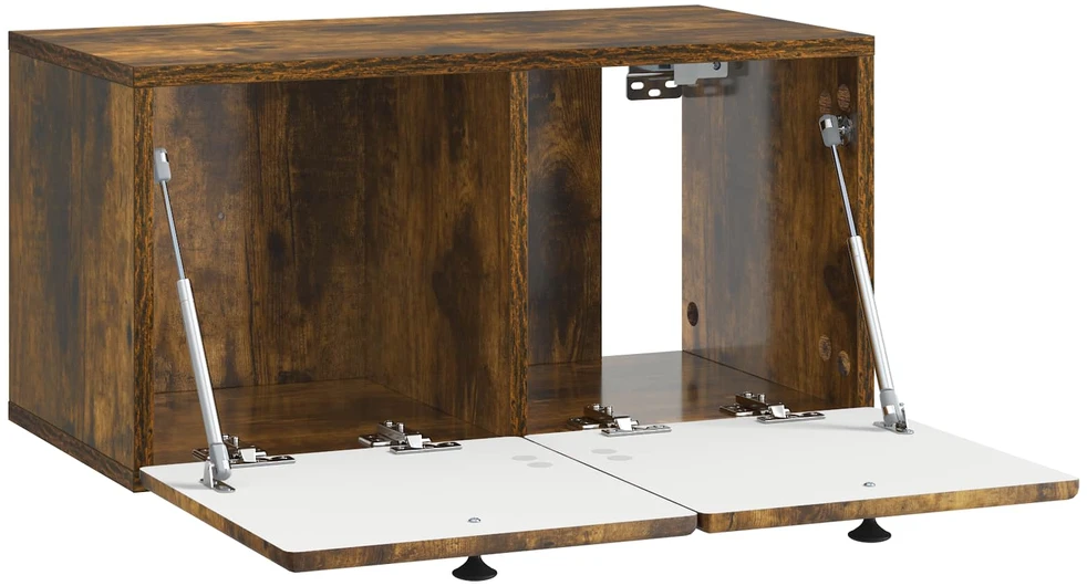 TV staliukas Sieninė TV spintelė 59,5 x 31 x 30 cm Dūminio ąžuolo