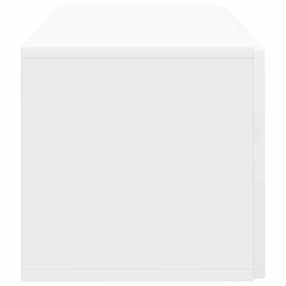 TV staliukas Sieninė TV spintelė 59,5 x 31 x 30 cm Itin blizgi balta