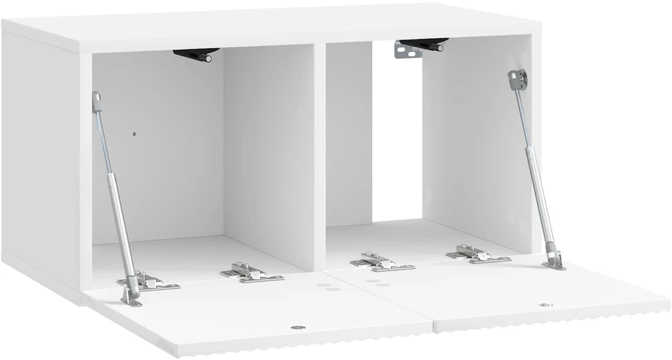 TV staliukas Sieninė TV spintelė 59,5 x 31 x 30 cm Itin blizgi balta